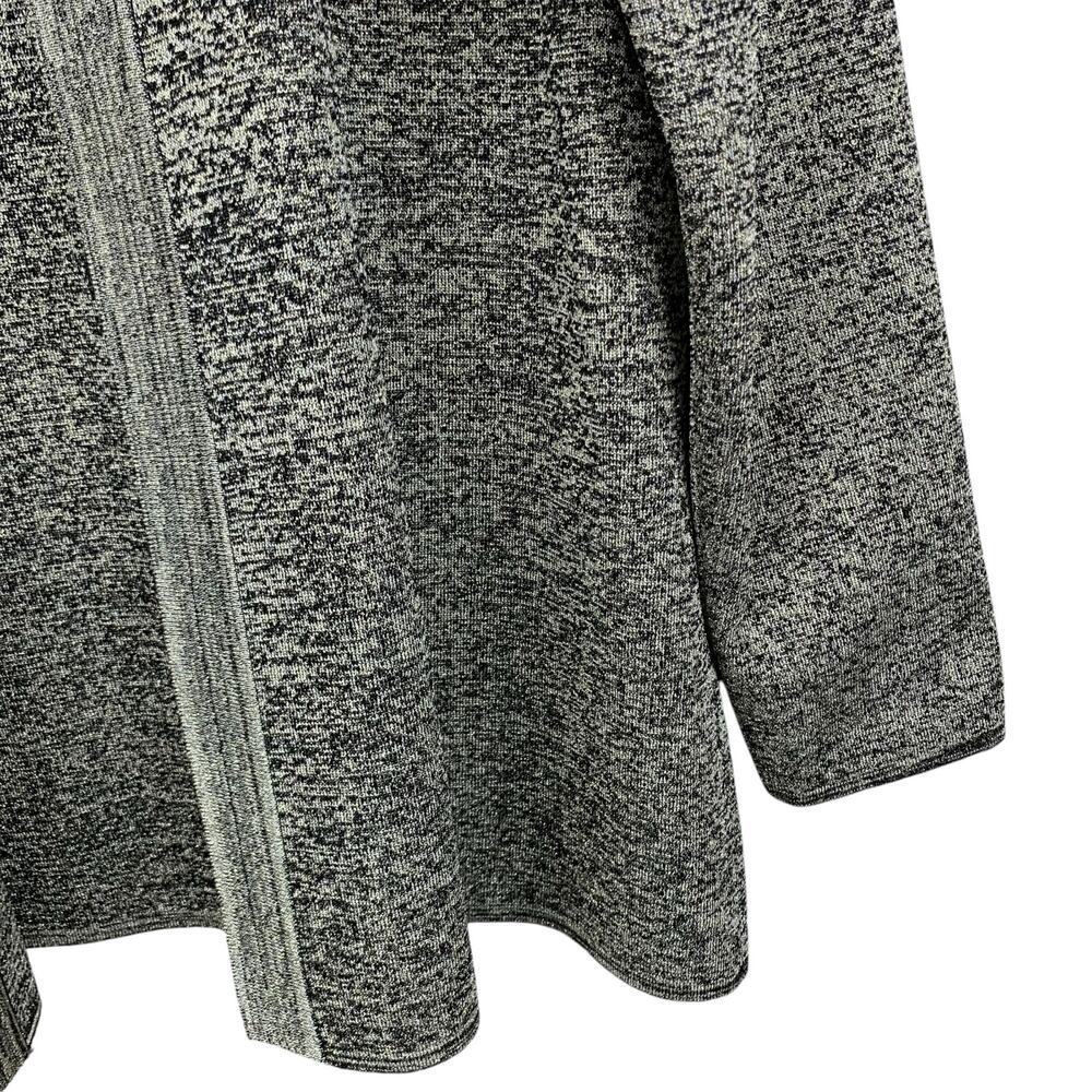 Exclusively Misook Cardigan Open Front Gold Black Metallic Long Sleeve Women's L - Picture 4 of 6